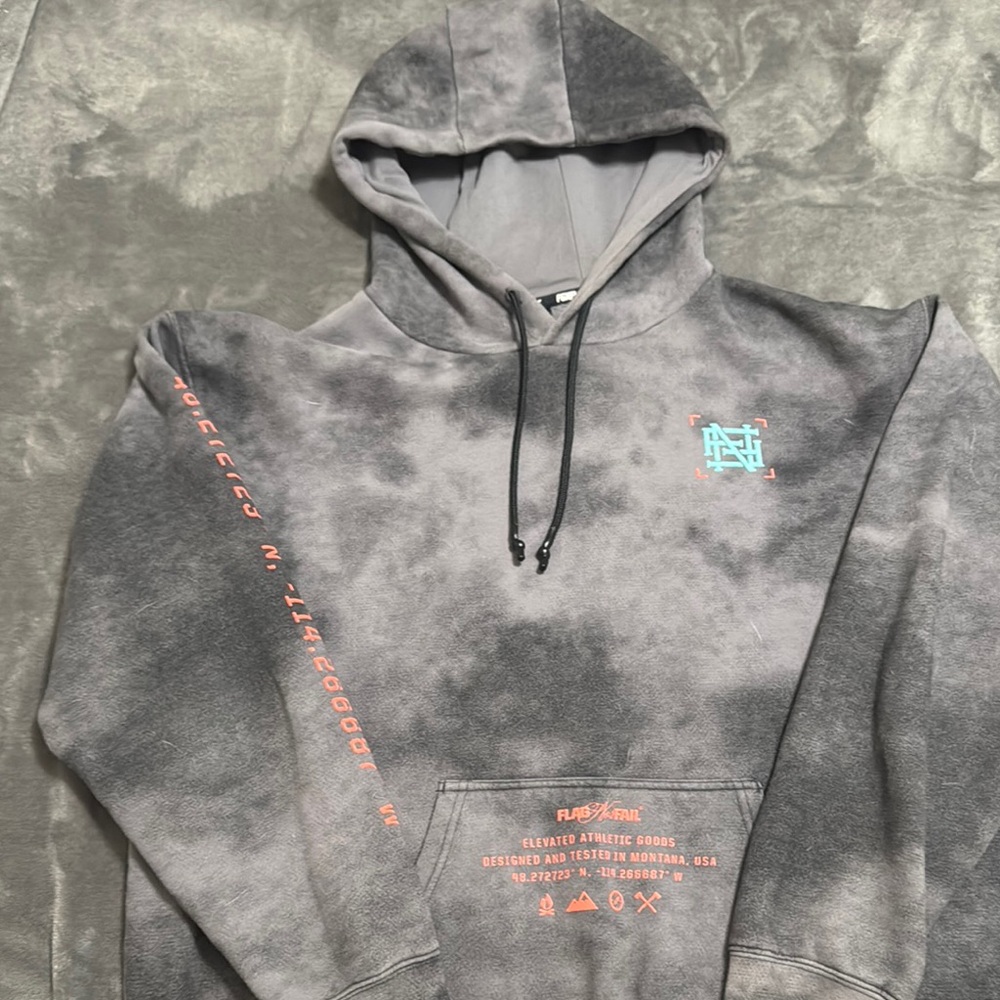 Flag Nor Fail Gray Crewneck Sweater with Mountain Emblem - Picture 2 of 5